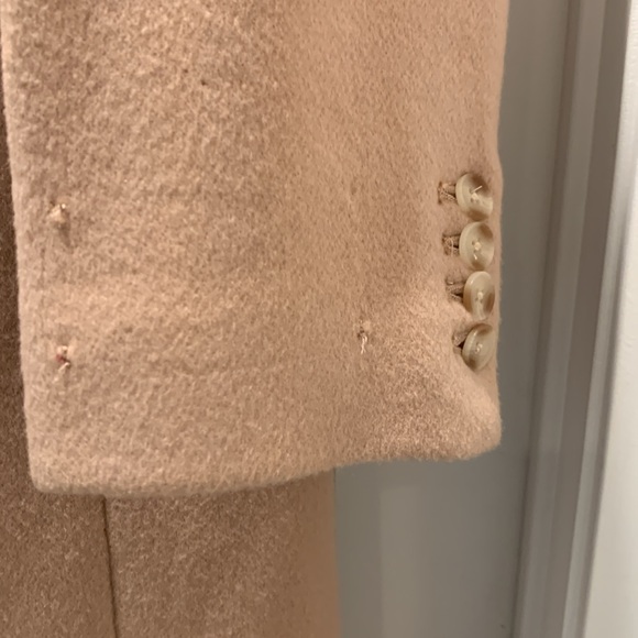 Aritzia Babaton Virgin Wool & Cashmere dusty pink long coat, size Large. - Picture 4 of 10
